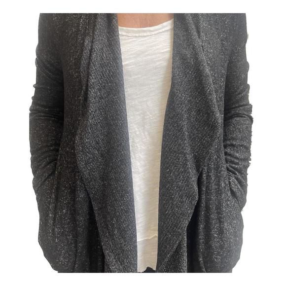 NEW ASTROLOGIE auden super soft long drape cardigan in black onyx - Picture 2 of 3